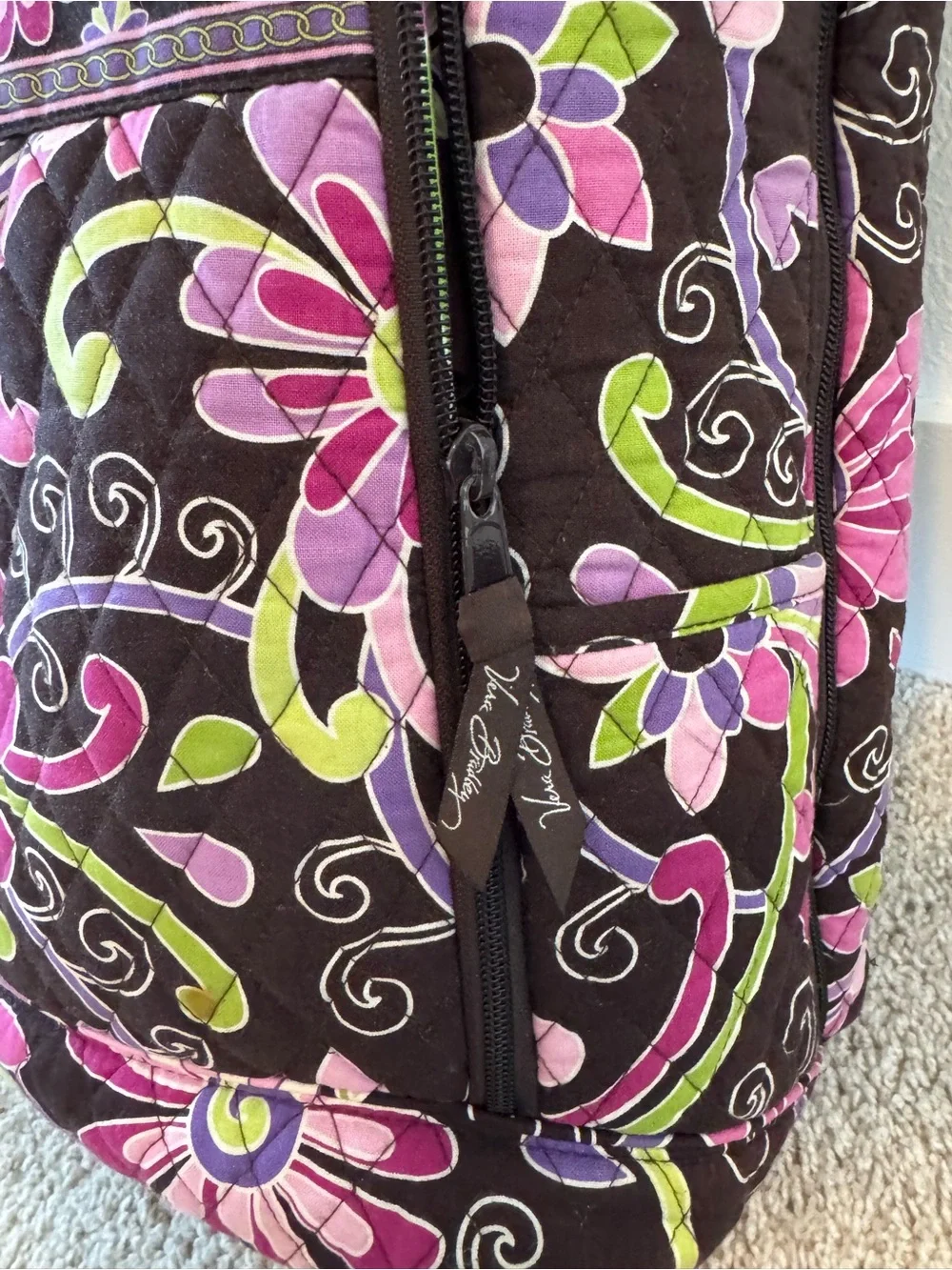 Vera Bradley Discontinued Purple Punch Back to School Set